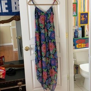 Floral Print float maxi dress